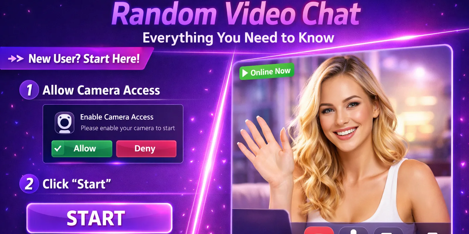 Guida per Principianti alla Video Chat Casuale — Tutto Quello che Devi Sapere